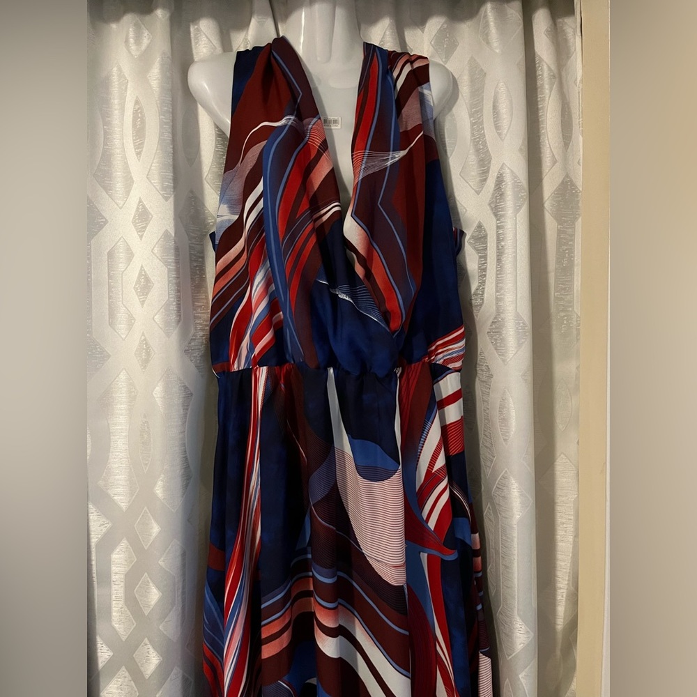 Multicolor Sleeveless Maxi